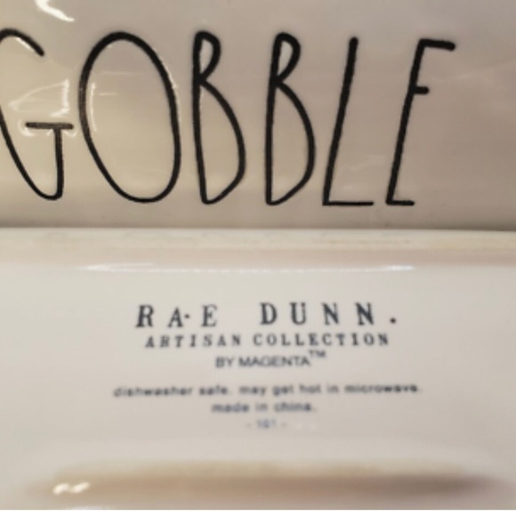 Rae Dunn covered GOBBLE butter dish NEW Thanksgiving butter dish - Picture 2 of 4